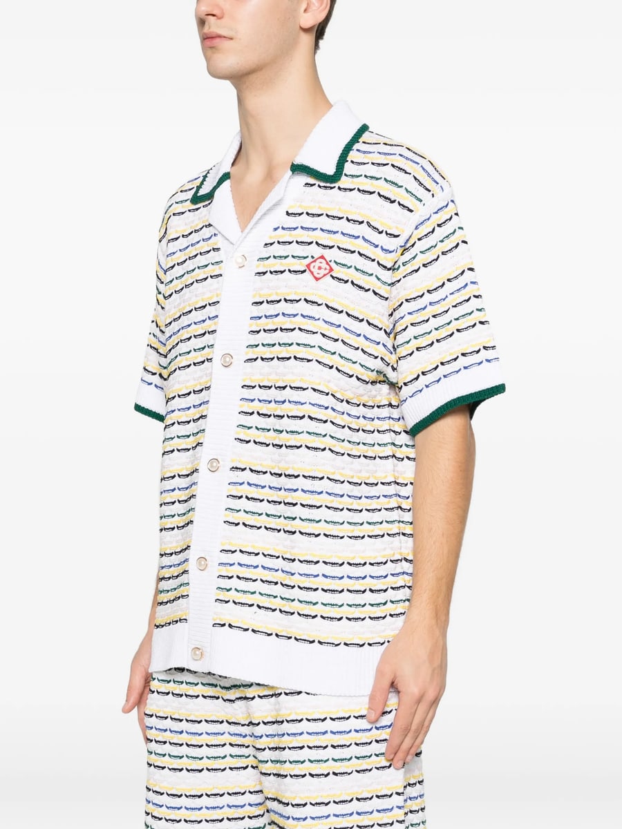 Casablanca Casablanca Striped-pattern Collared Shirt, view 4