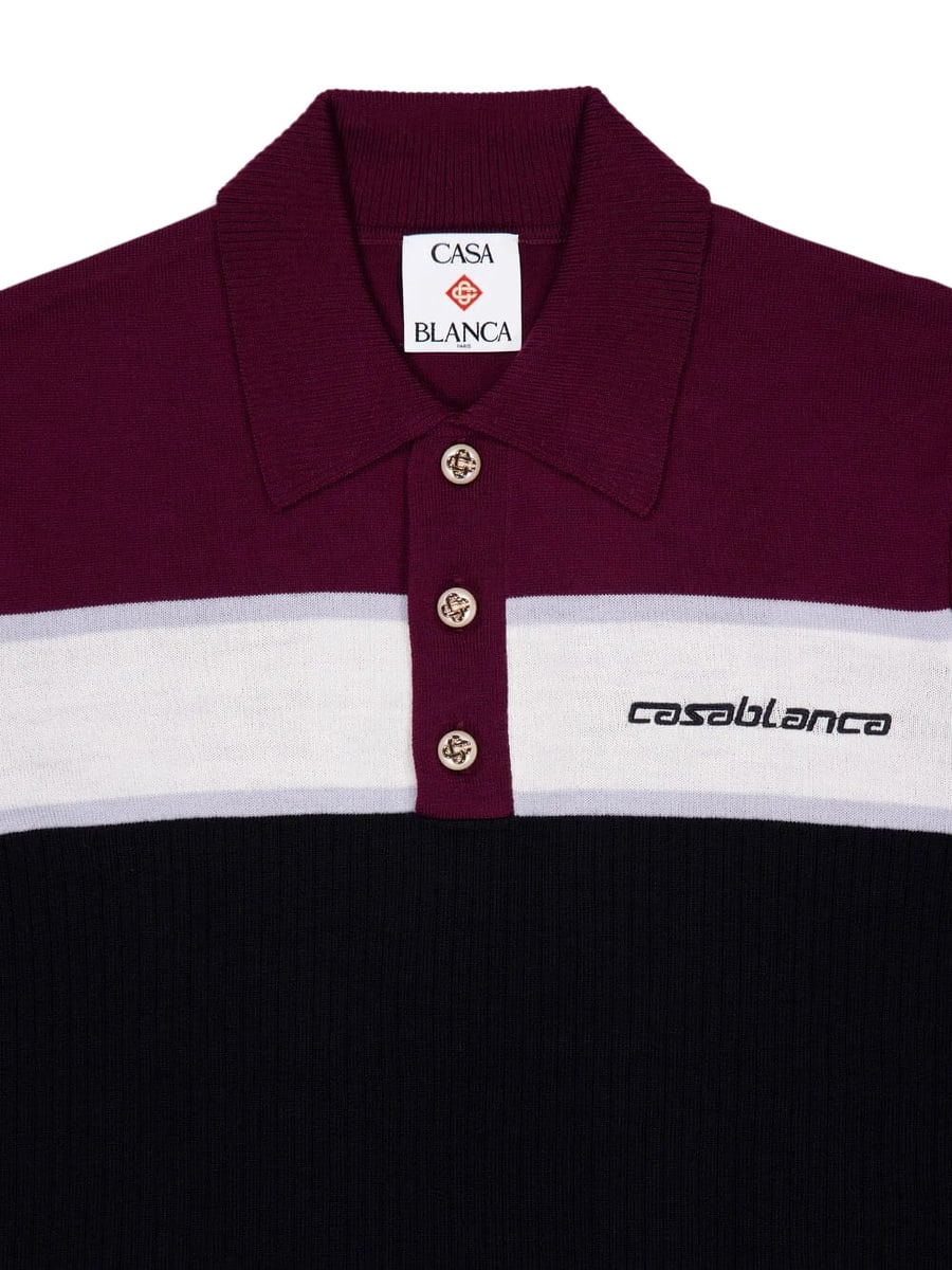 Casablanca Casablanca Merino Wool Polo Shirt, view 2