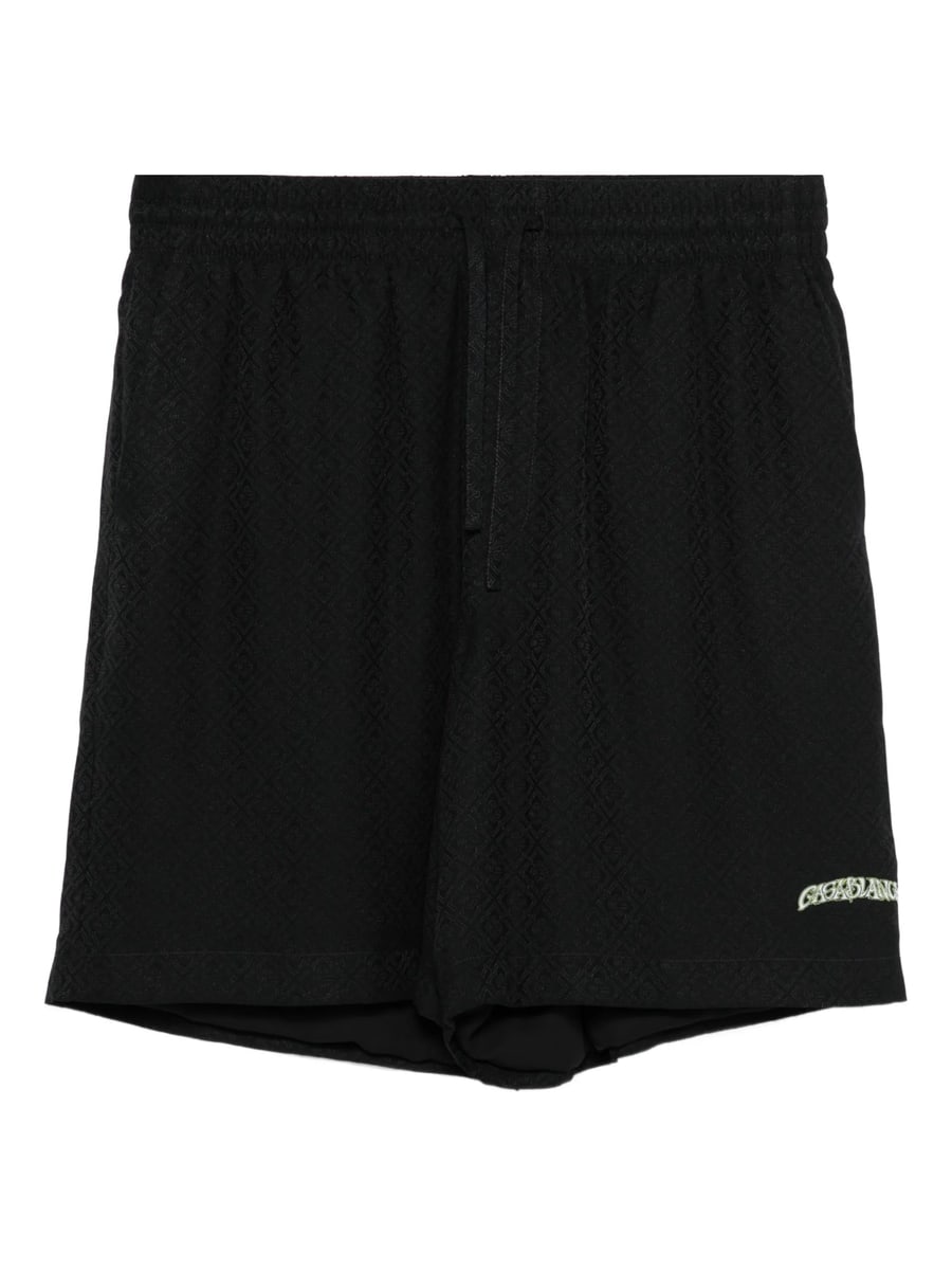 Casablanca Casablanca Logo-print Silk Shorts