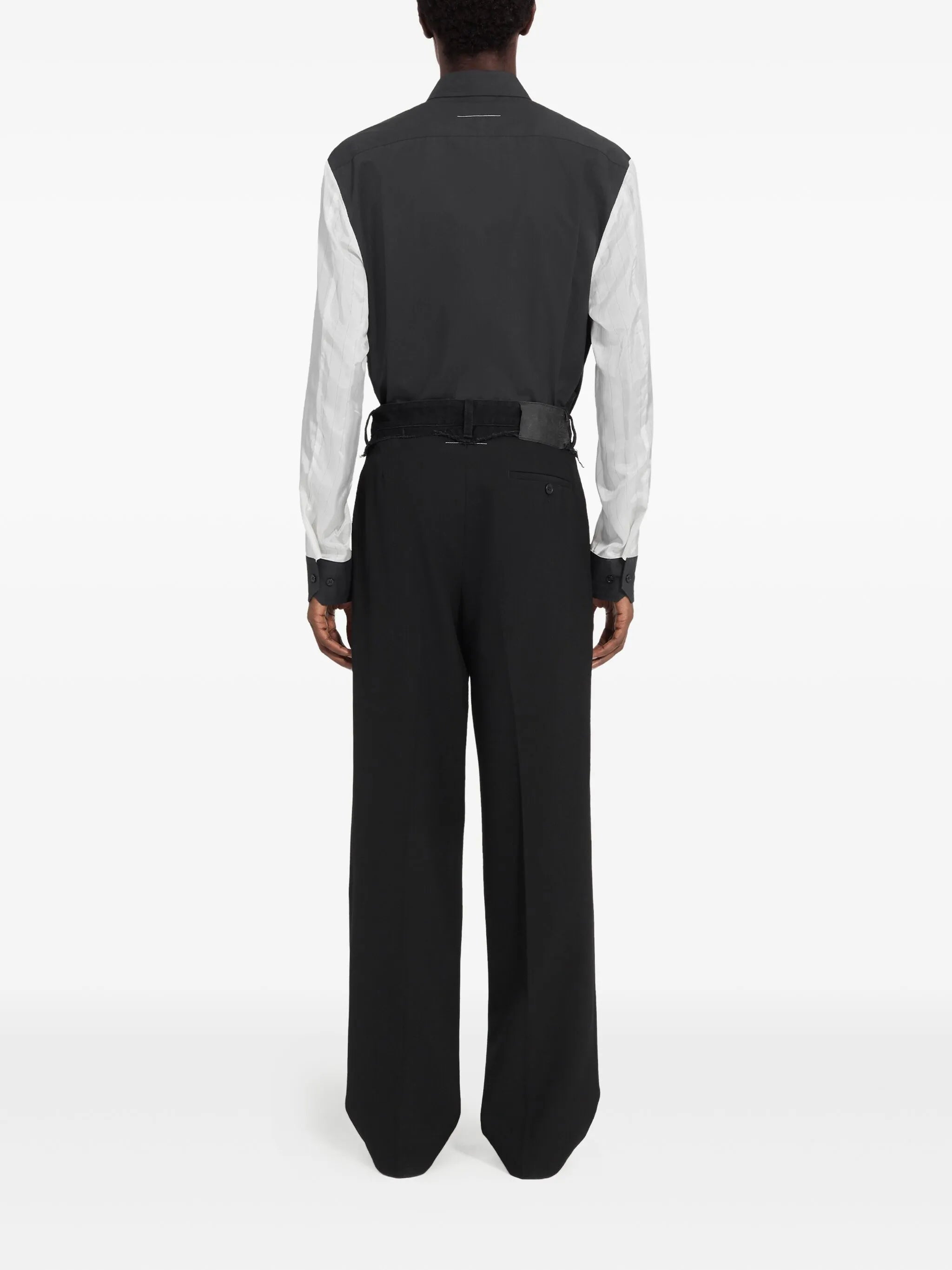 MM6 Maison Margiela Mm6 Maison Margiela Frayed-waistband Trousers, view 2