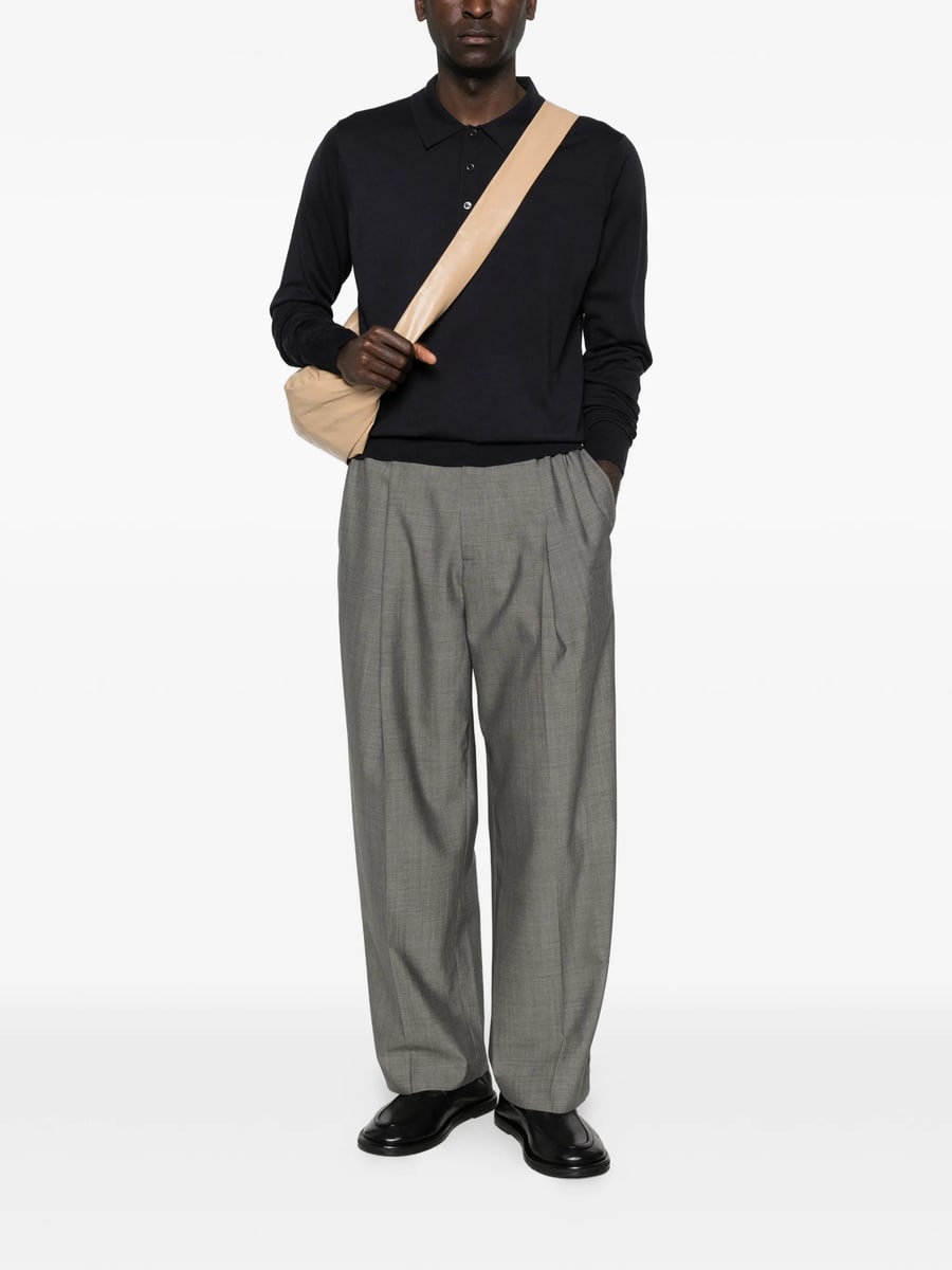 Studio Nicholson Studio Nicholson Pilote Logn-sleeves Polo Shirt, view 3