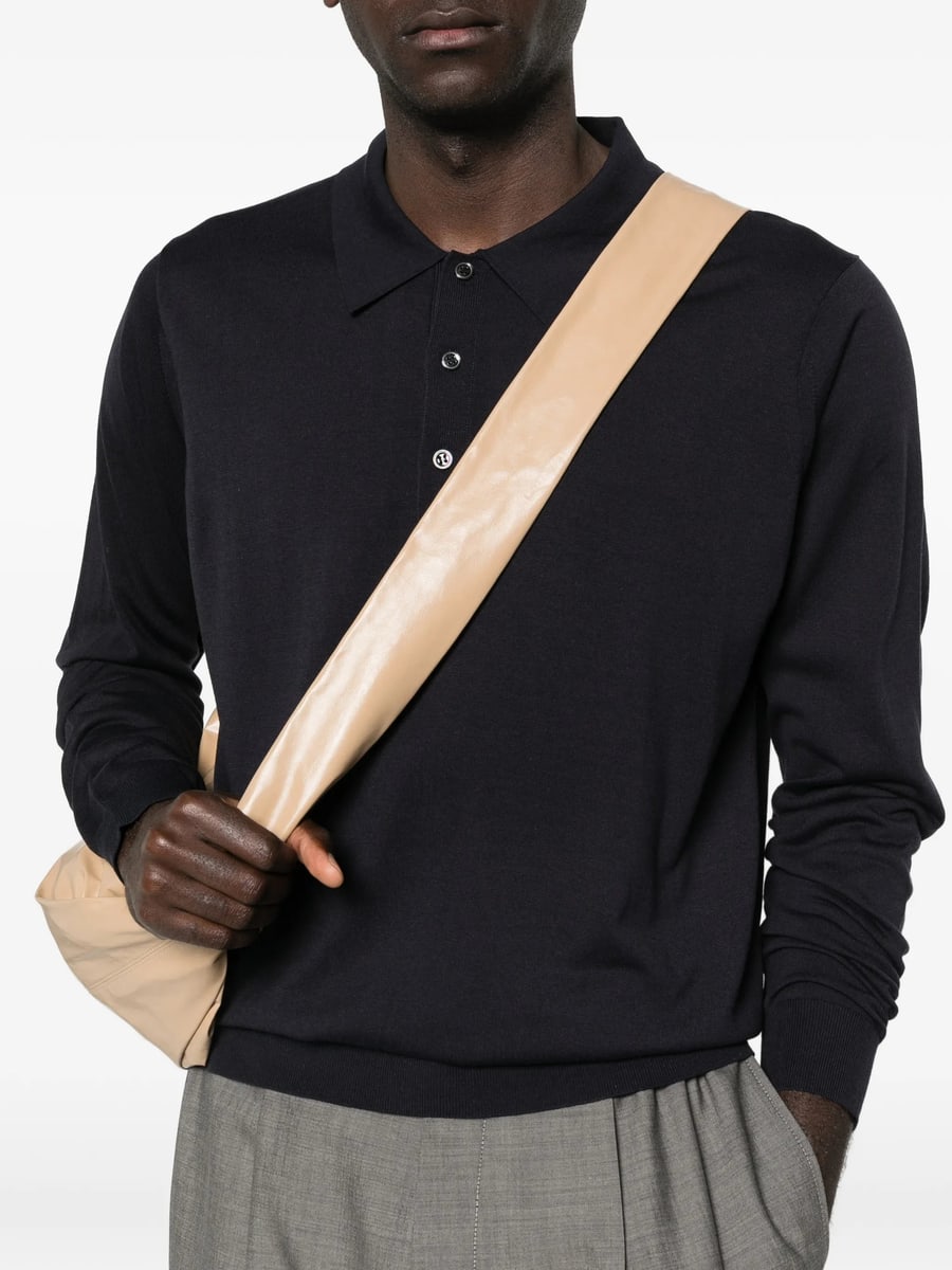 Studio Nicholson Studio Nicholson Pilote Logn-sleeves Polo Shirt, view 4