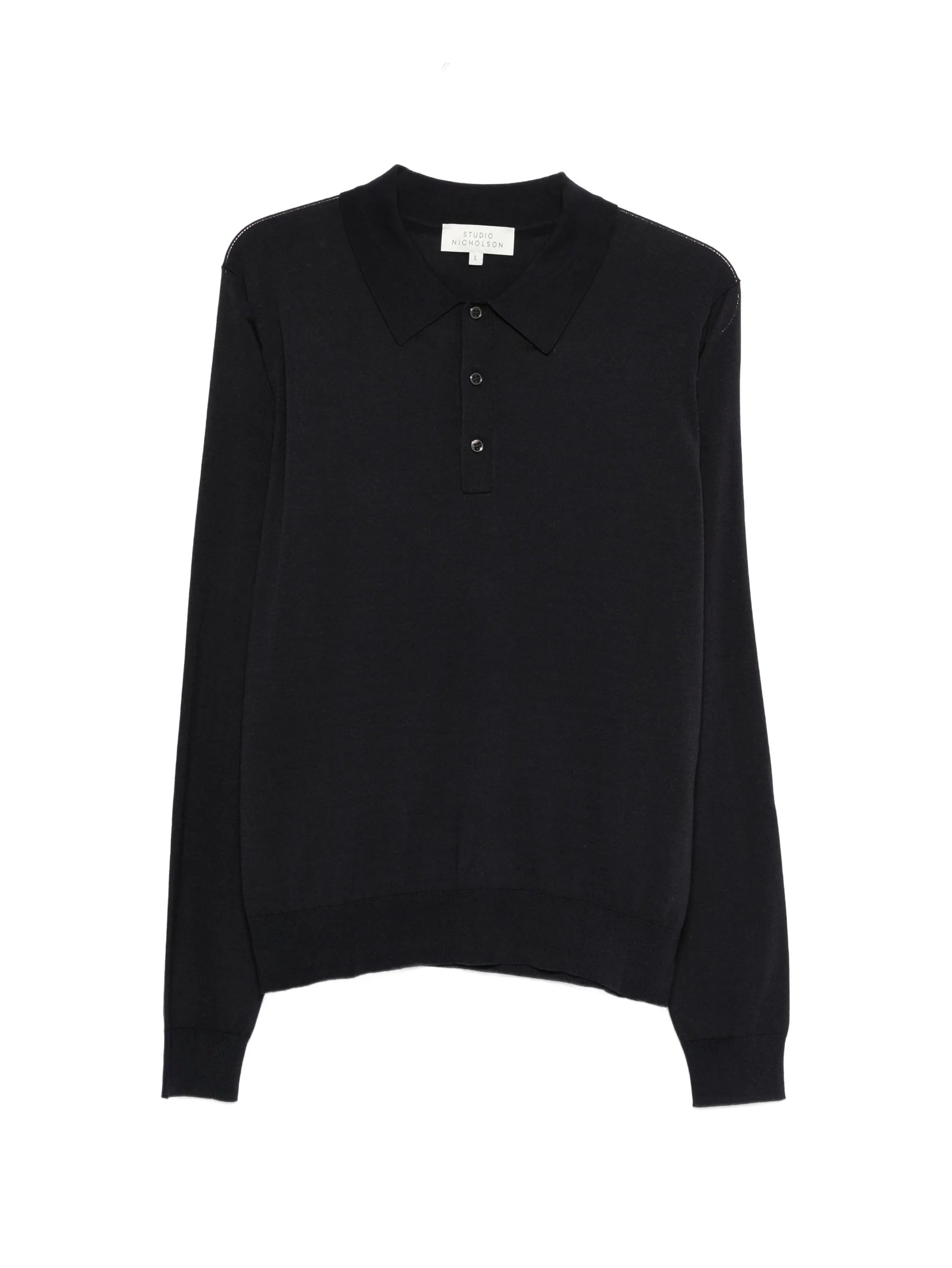 Studio Nicholson Studio Nicholson Pilote Logn-sleeves Polo Shirt