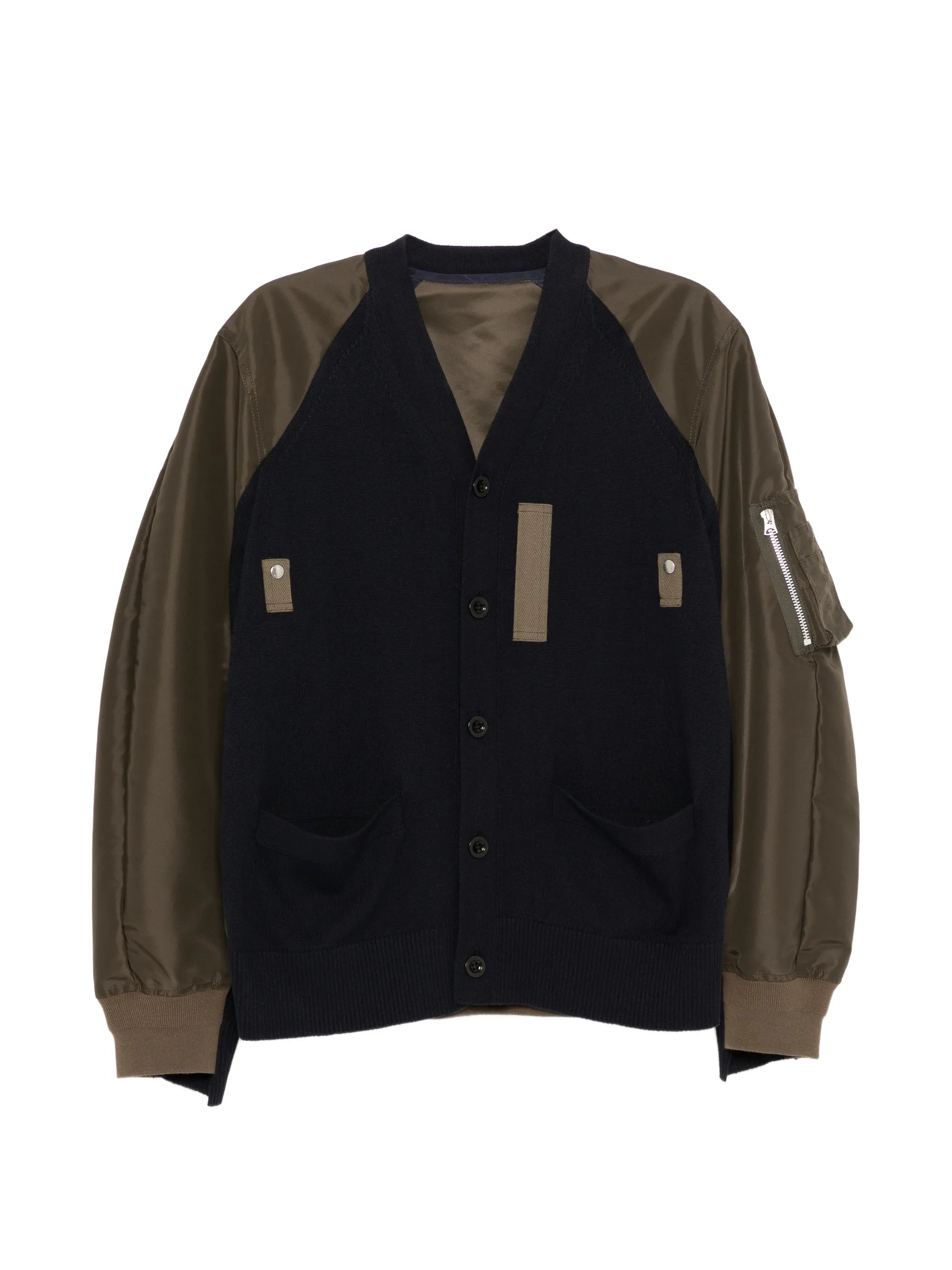 Sacai Sacai Buttoned Panelled Jacket
