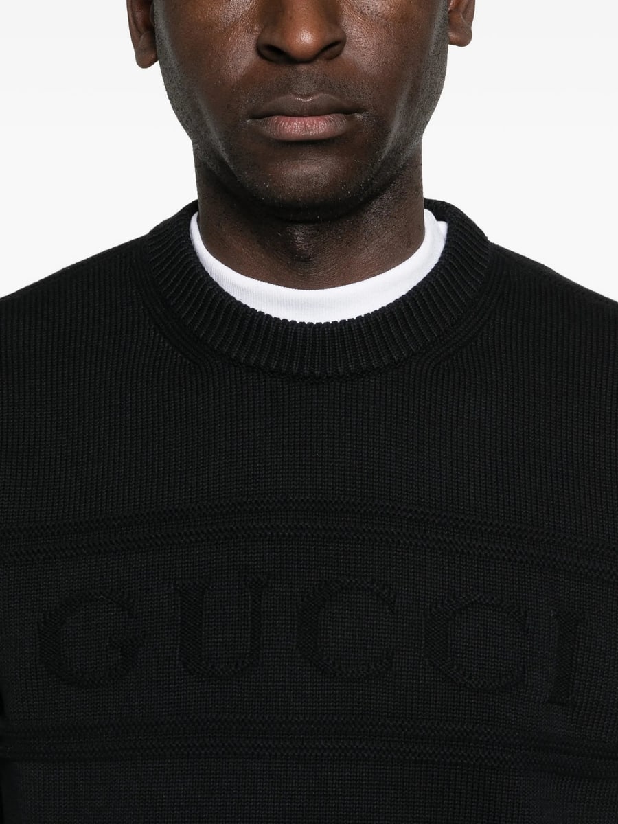 Gucci Gucci Intarsia-knit Sweater, view 3