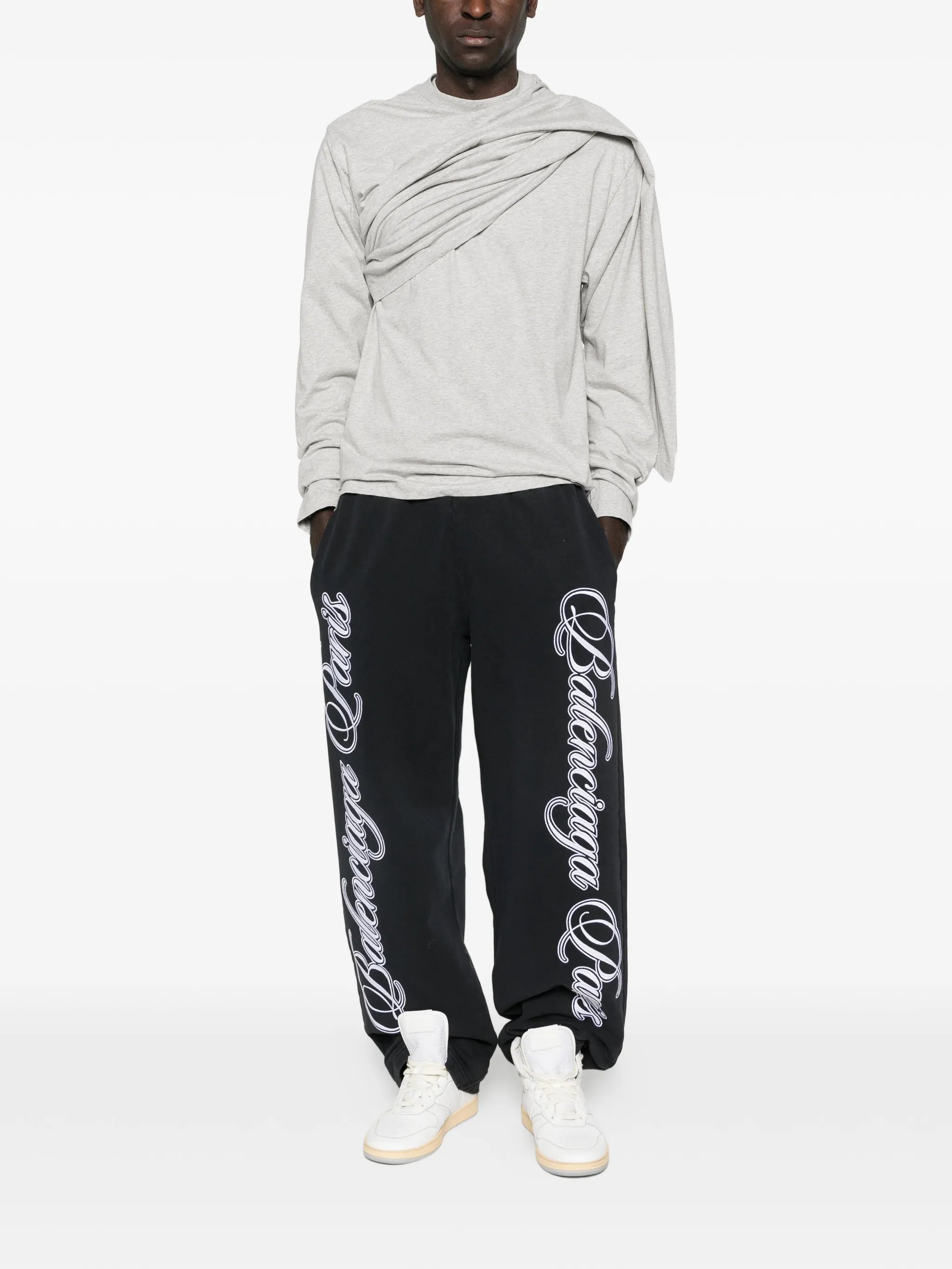 Balenciaga Balenciaga Cotton Track Pants, view 2