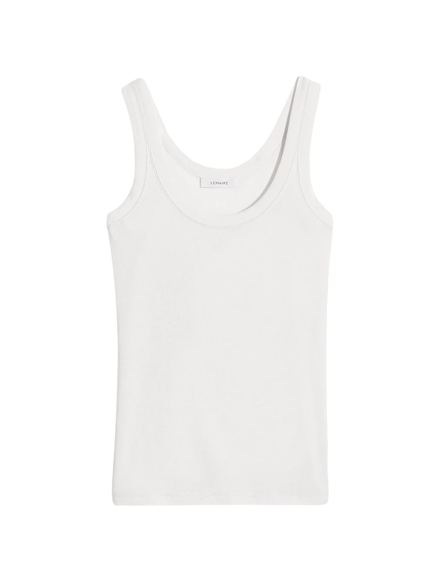 Lemaire Lemaire Ribbed Tank Top In Jersey