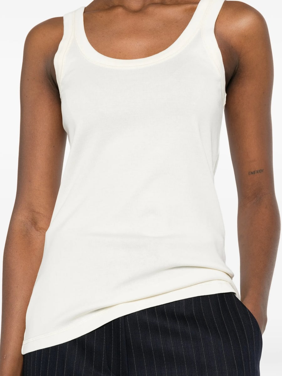 Lemaire Lemaire Ribbed Tank Top In Jersey, view 2