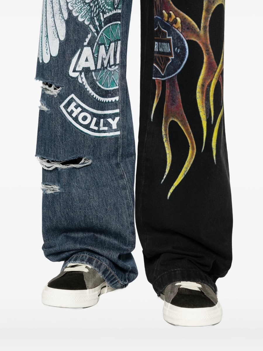 Amiri Amiri Printed Jeans, view 5
