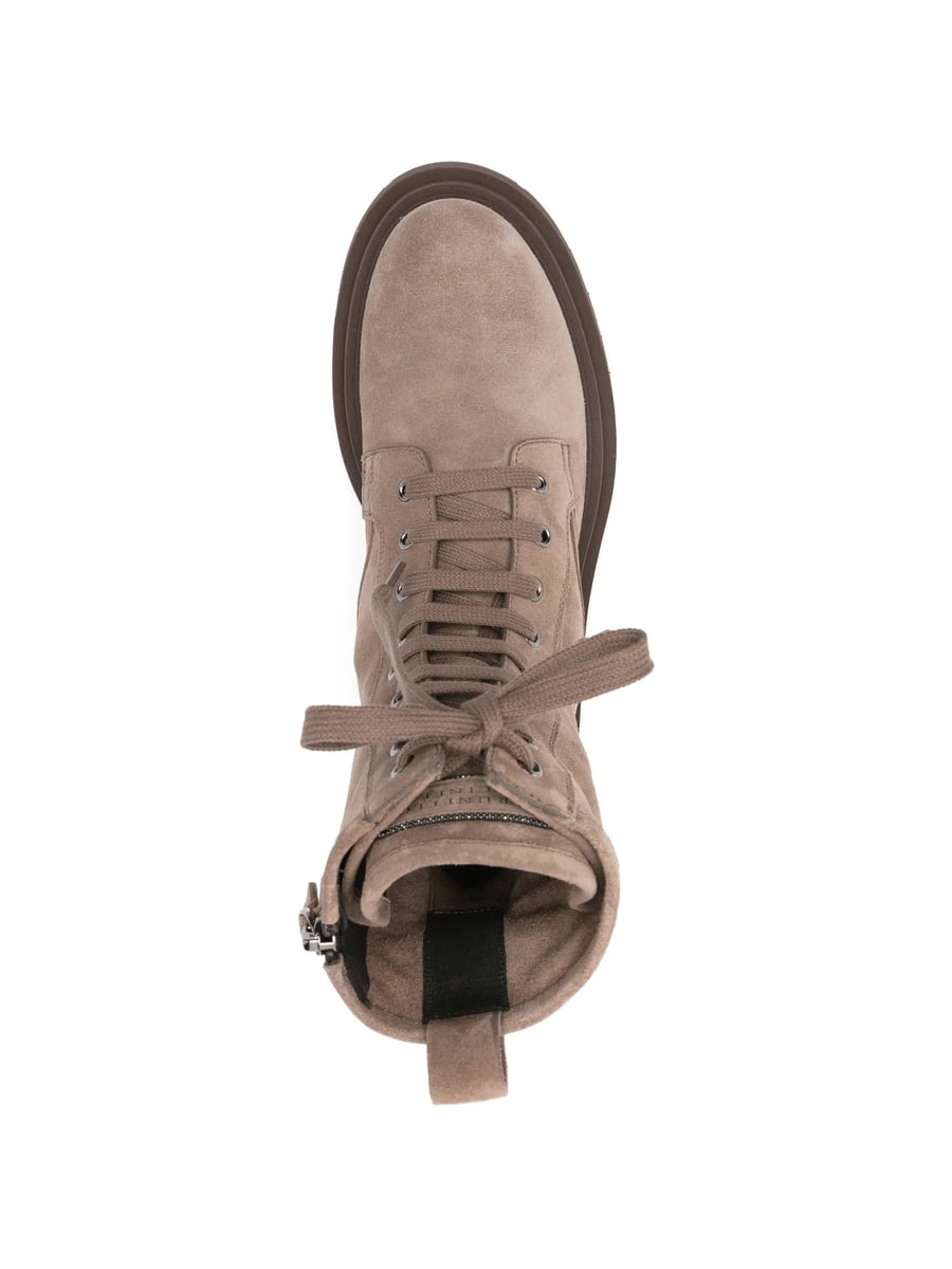Brunello Cucinelli Brunello Cucinelli Lace-up Lug-sole Ankle Boots, view 2