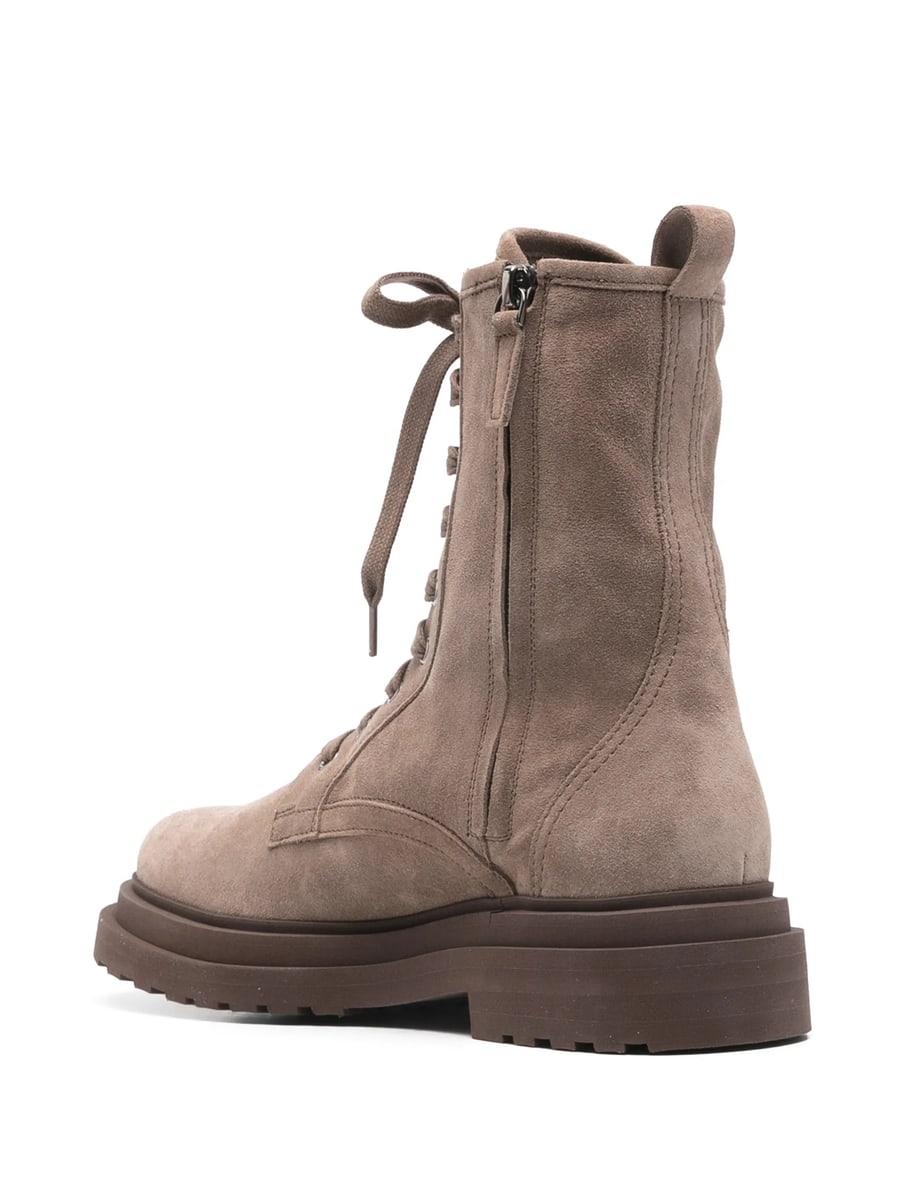 Brunello Cucinelli Brunello Cucinelli Lace-up Lug-sole Ankle Boots, view 4