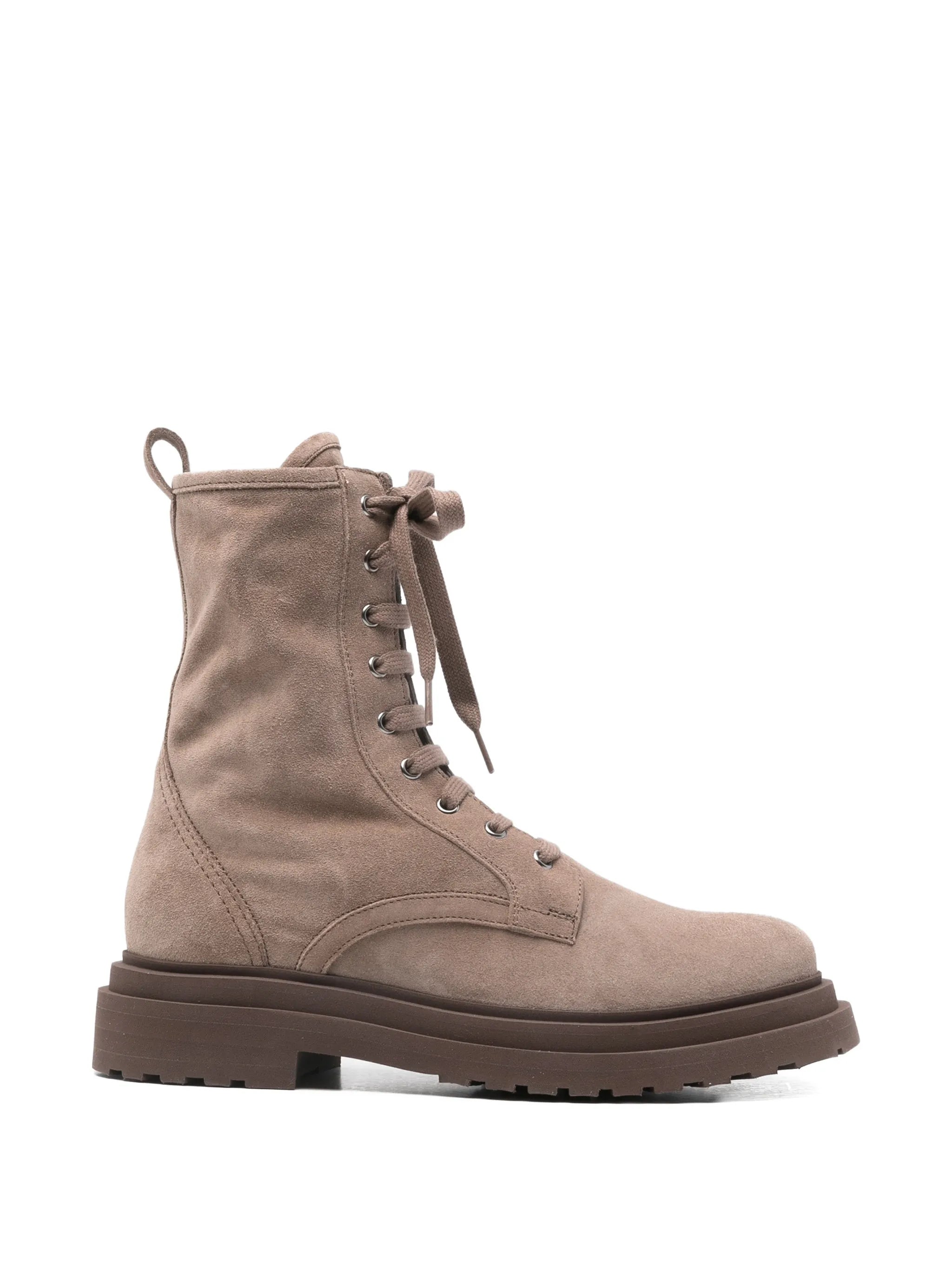 Brunello Cucinelli Brunello Cucinelli Lace-up Lug-sole Ankle Boots