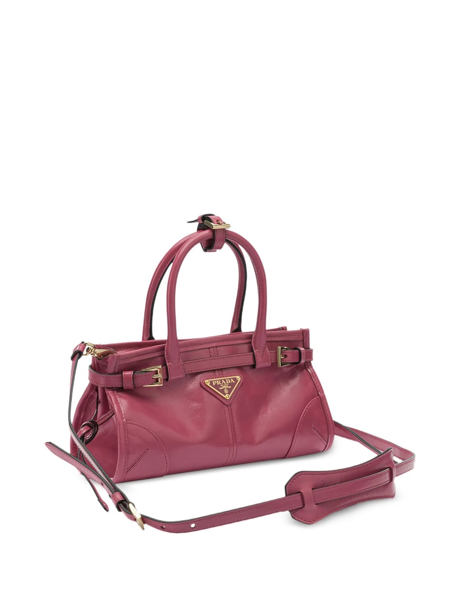 Prada Prada Buckle Leather Shoulder Bag, view 3