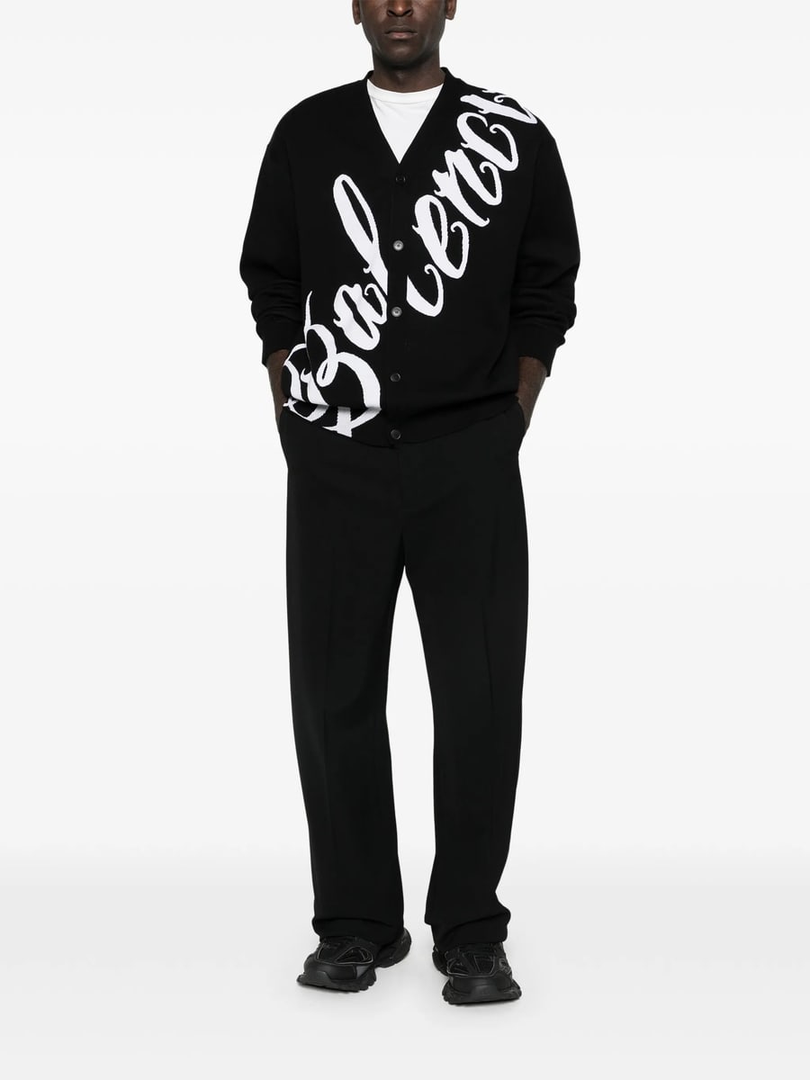 Balenciaga Balenciaga Buttoned V-neck Cardigan, view 4