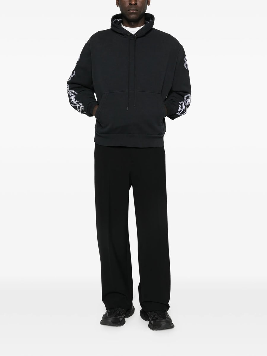 Balenciaga Balenciaga Logo-sleeve Hoodie, view 2