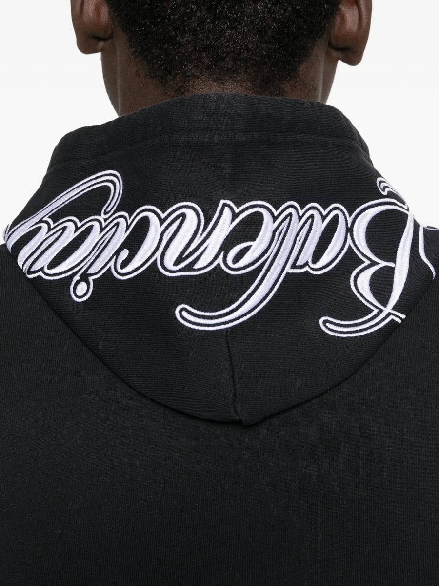 Balenciaga Balenciaga Logo-sleeve Hoodie, view 4