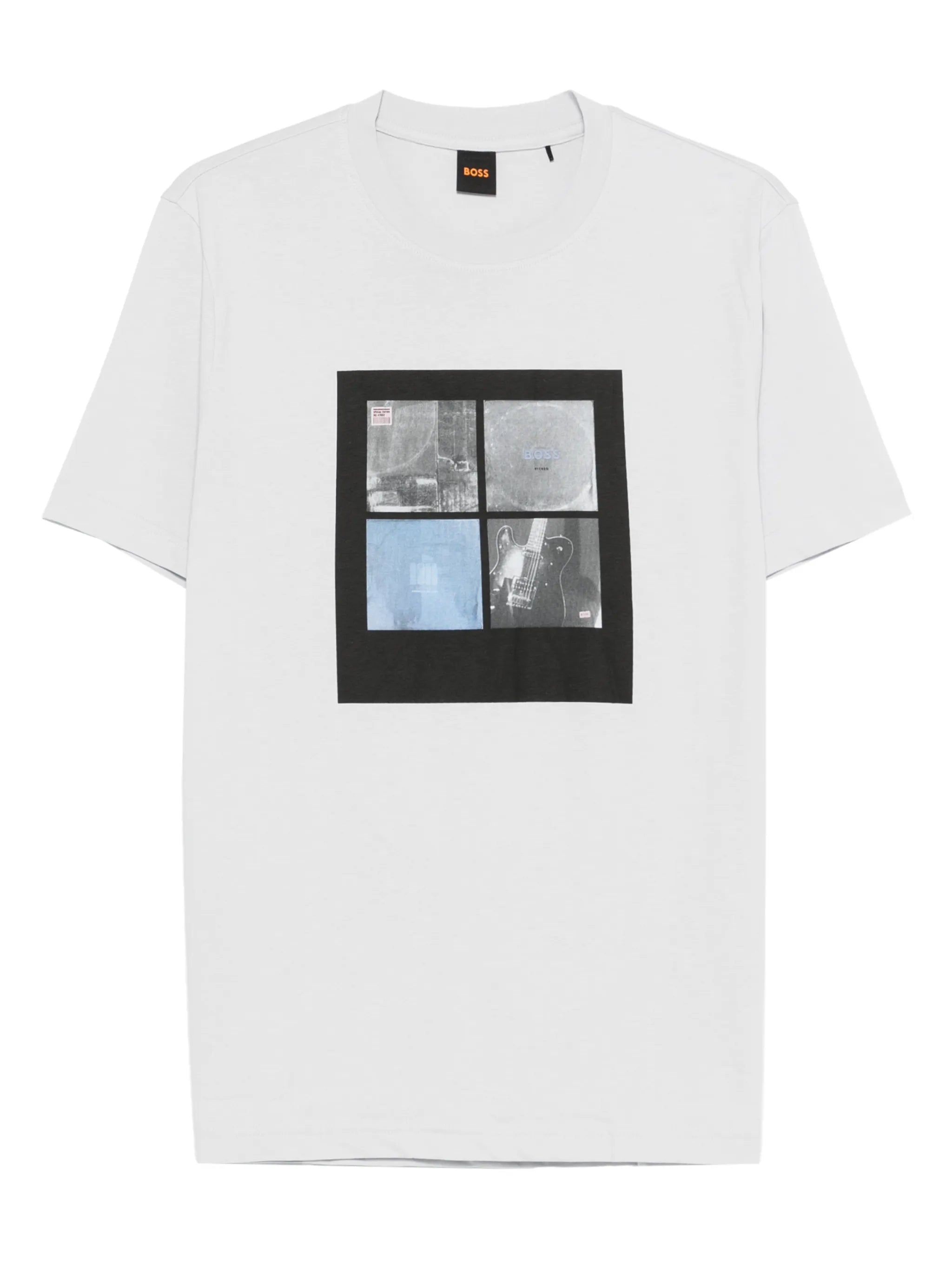 Boss Boss Printed-artwork T-shirt In Cotton Jersey