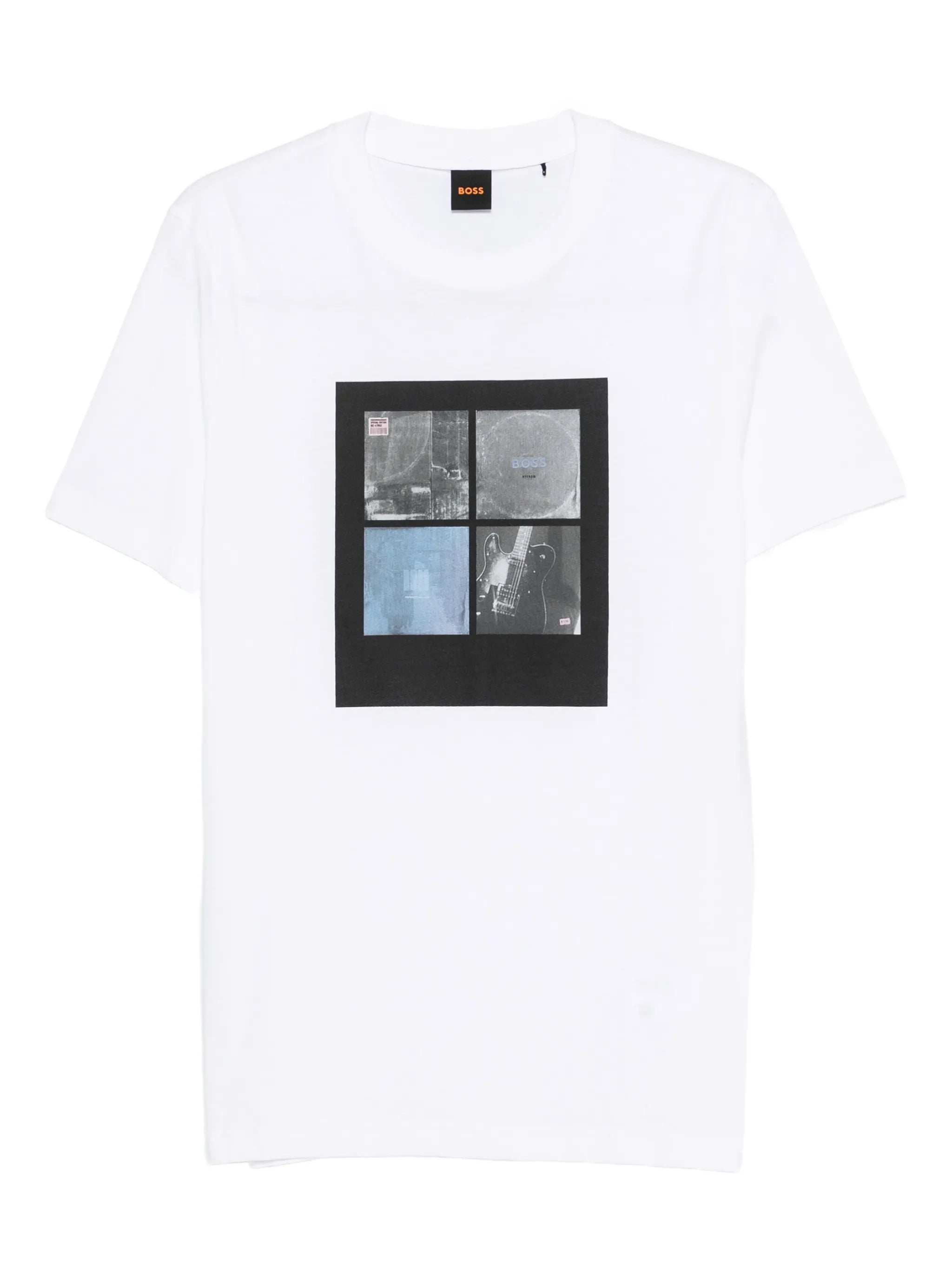 Boss Boss Printed-artwork T-shirt In Cotton Jersey
