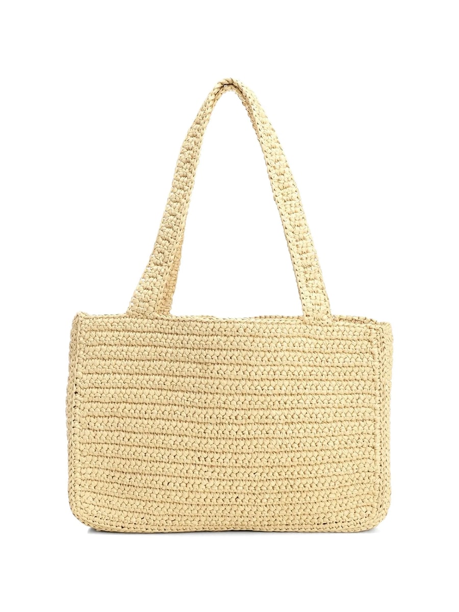 Valentino Garavani Valentino Garavani Viva Superstar Medium Shopping Bag In Raffia, view 4