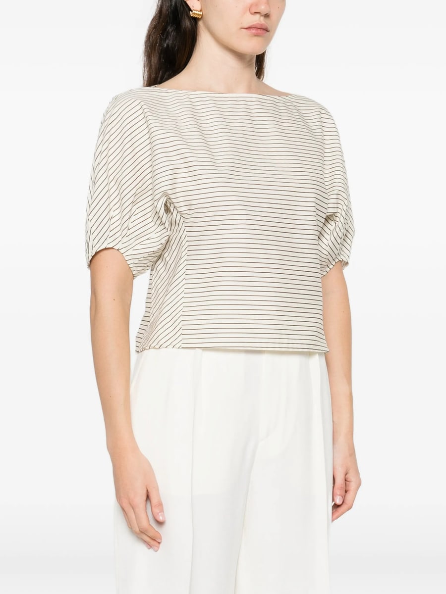 Staud Staud Didi Striped Top, view 2