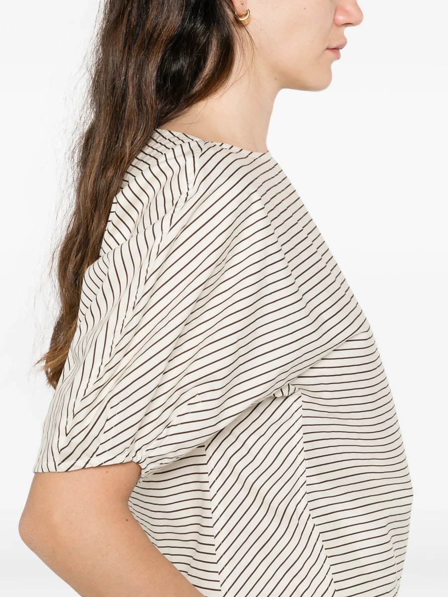 Staud Staud Didi Striped Top, view 4