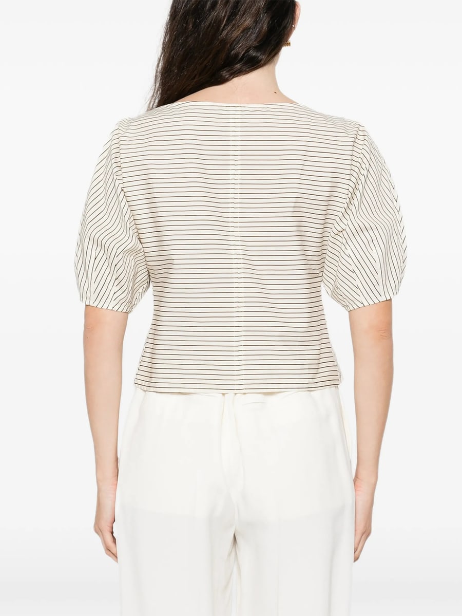 Staud Staud Didi Striped Top, view 5