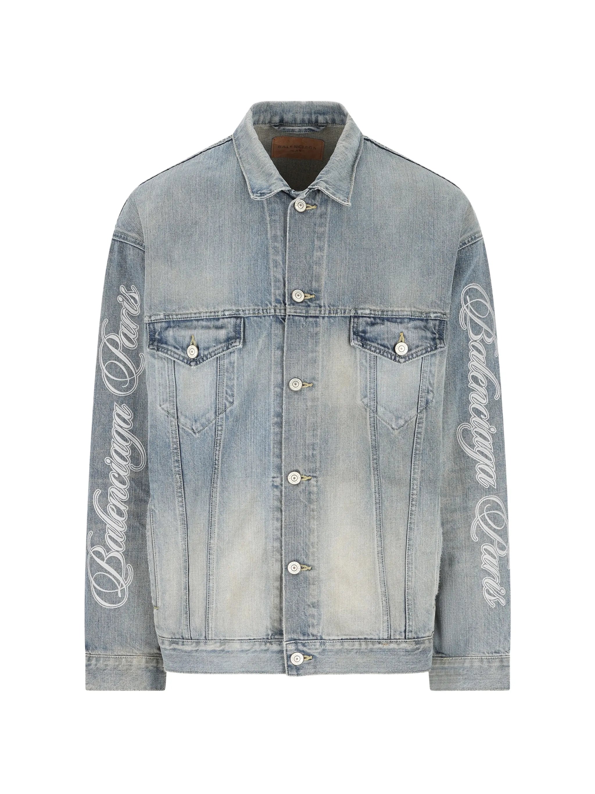 Balenciaga Balenciaga Lettering Denim Jacket