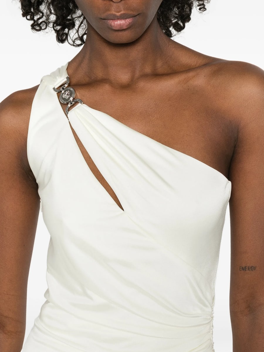 Versace Versace Viscose-jersey Draped Gown, view 3