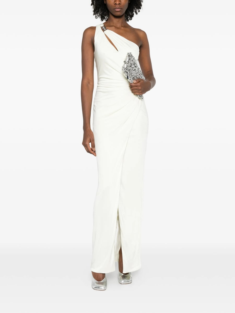 Versace Versace Viscose-jersey Draped Gown, view 4
