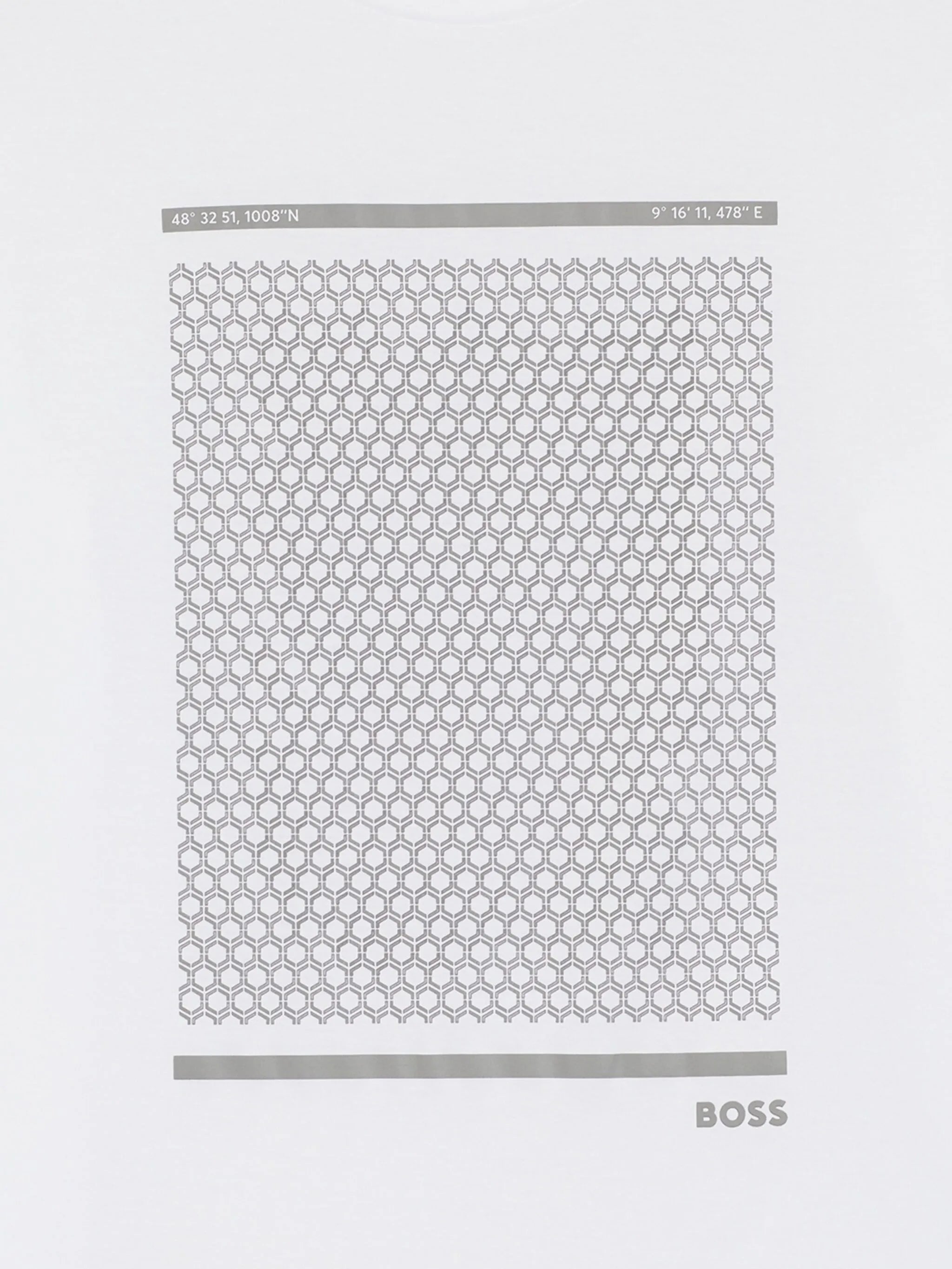 Boss Boss Geometric-print T-Shirt, view 2