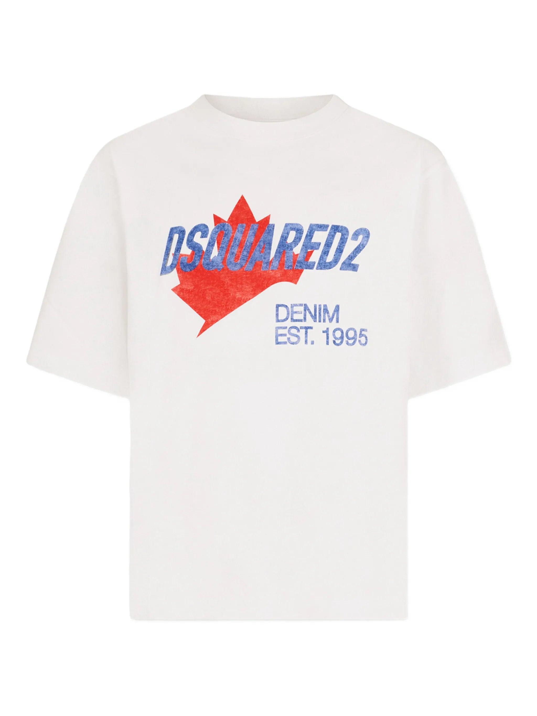 Dsquared2 Dsquared2 Rider Logo-print Maple-leaf T-shirt