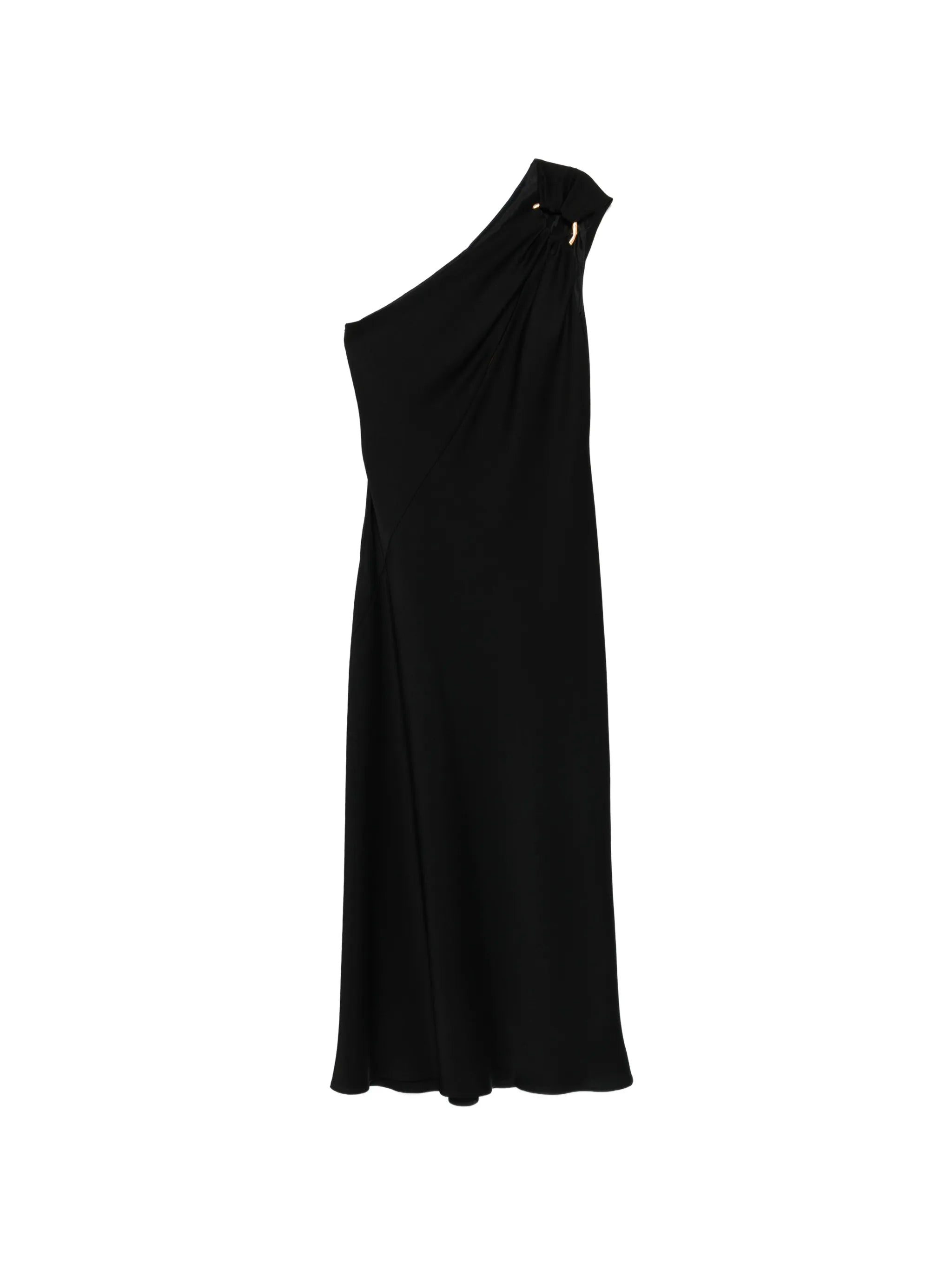 Max Mara Studio Max Mara Studio One-shoulder Draped Maxi Dress