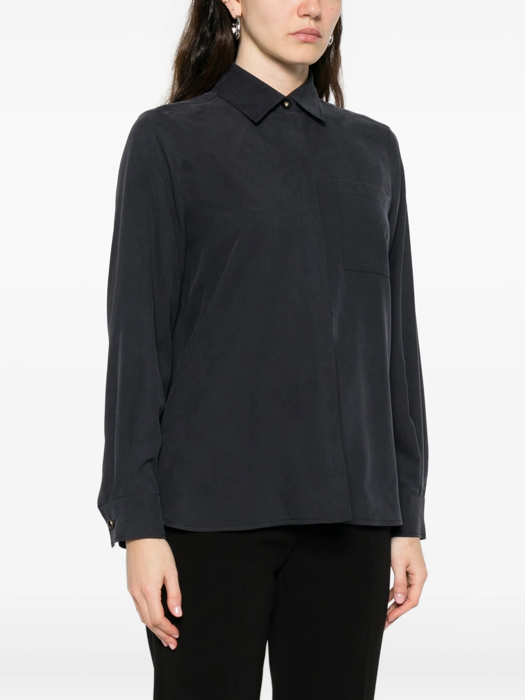 Max Mara Max Mara Breast-pocket Long-sleeve Shirt, view 2