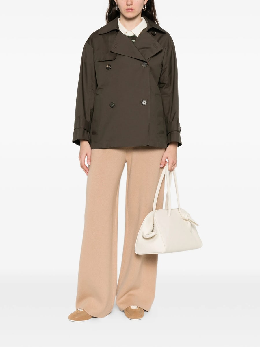 Max Mara The Cube Max Mara The Cube Logo-patch Double-breasted Coat, view 4