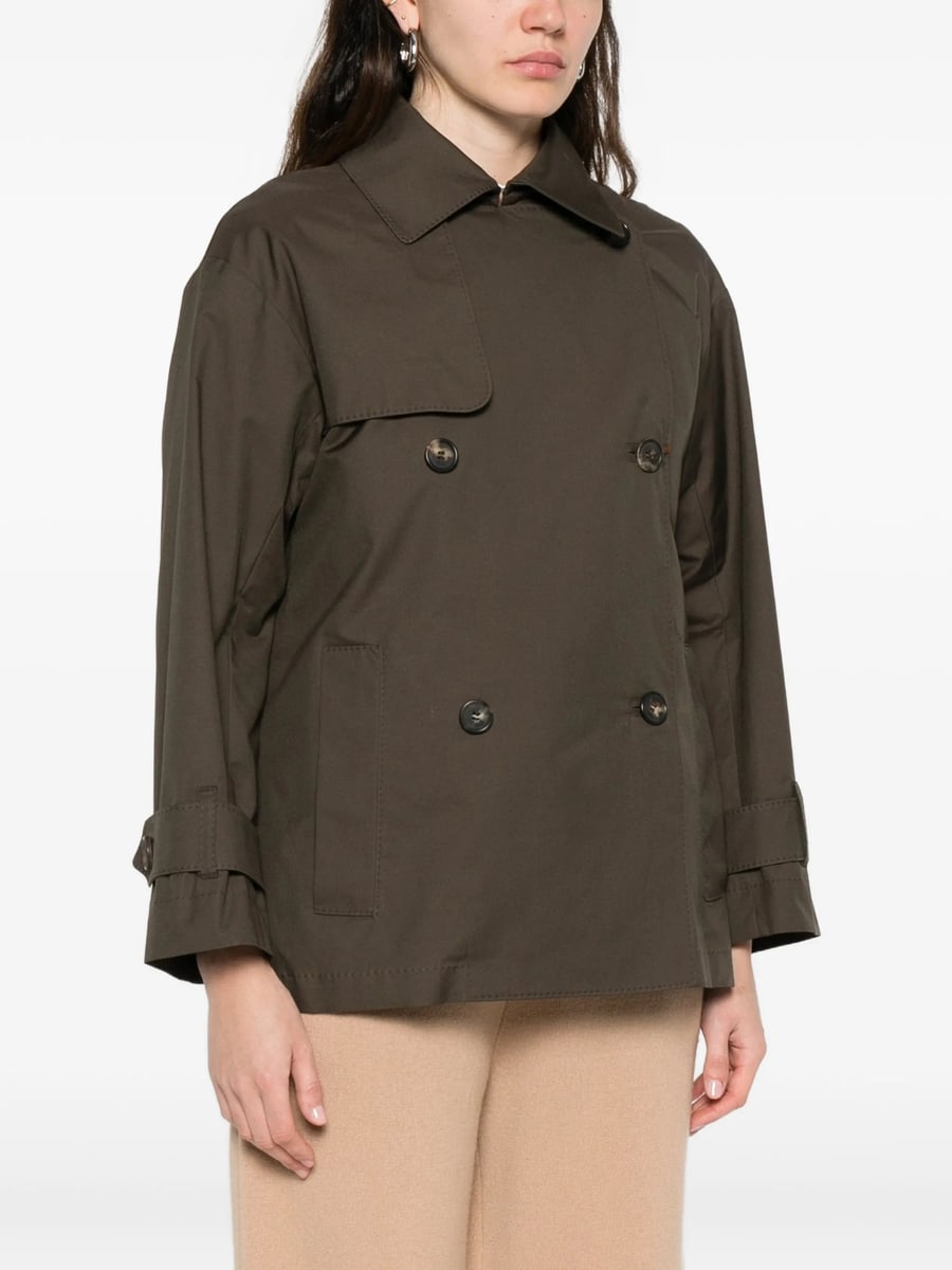 Max Mara The Cube Max Mara The Cube Logo-patch Double-breasted Coat, view 5