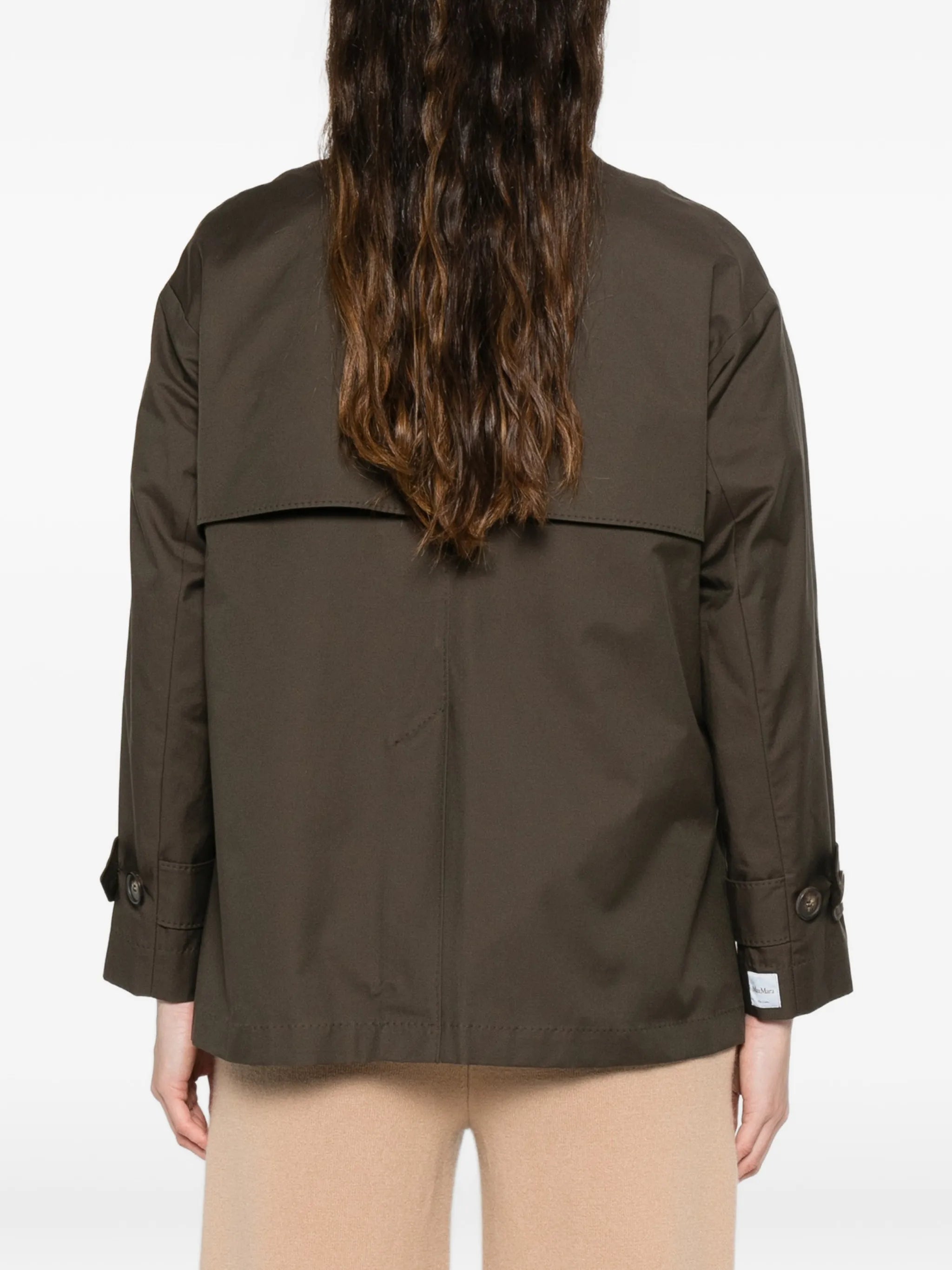 Max Mara The Cube Max Mara The Cube Logo-patch Double-breasted Coat, view 2