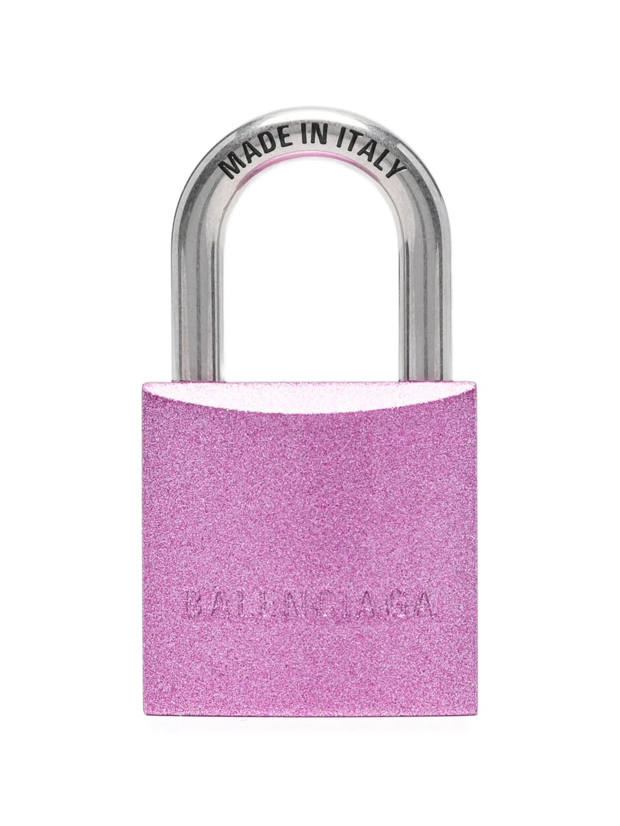 Balenciaga Balenciaga Logo Charm Keyring, view 2