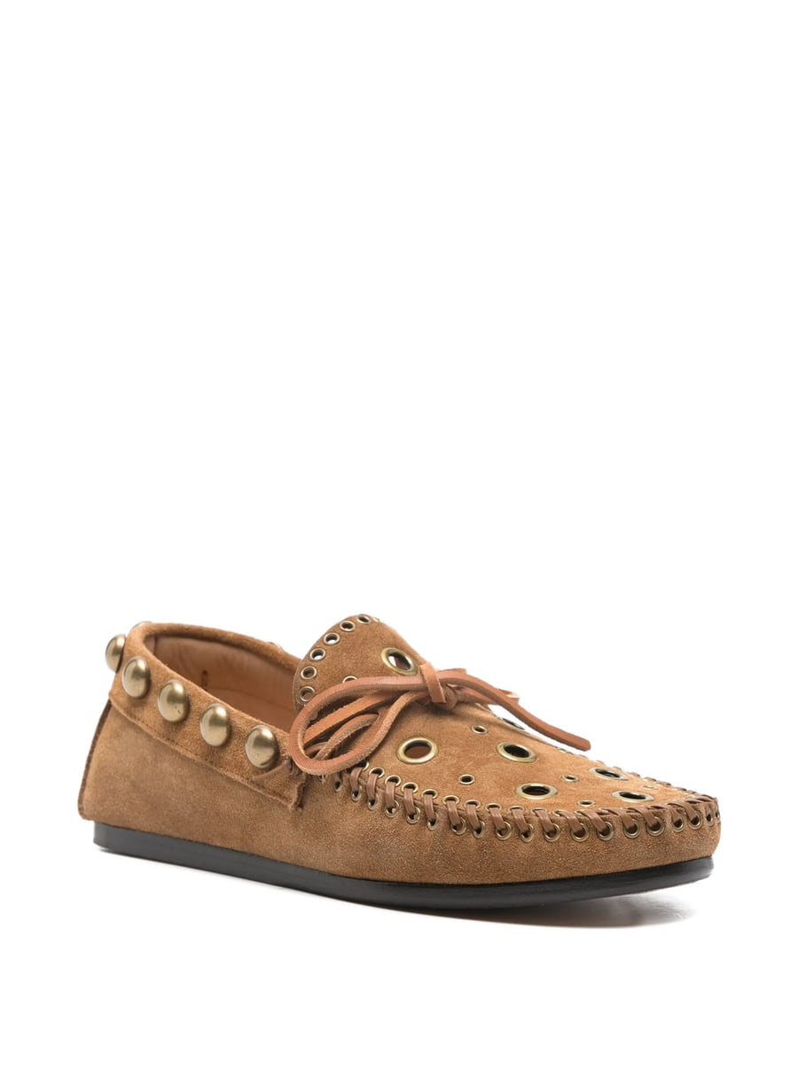 Isabel Marant Isabel Marant Fitza Eyelet Studded Loafers, view 2