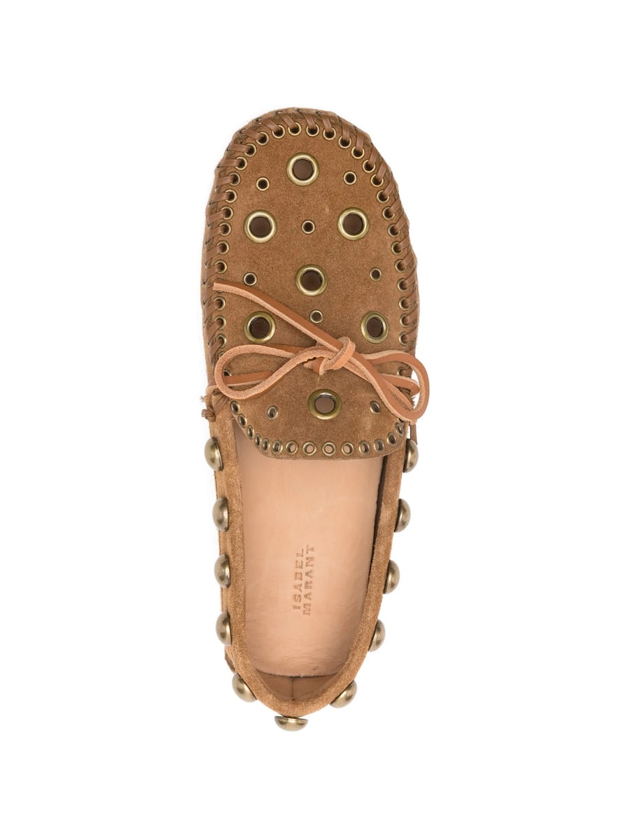 Isabel Marant Isabel Marant Fitza Eyelet Studded Loafers, view 3