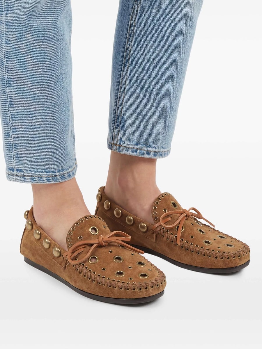 Isabel Marant Isabel Marant Fitza Eyelet Studded Loafers, view 5