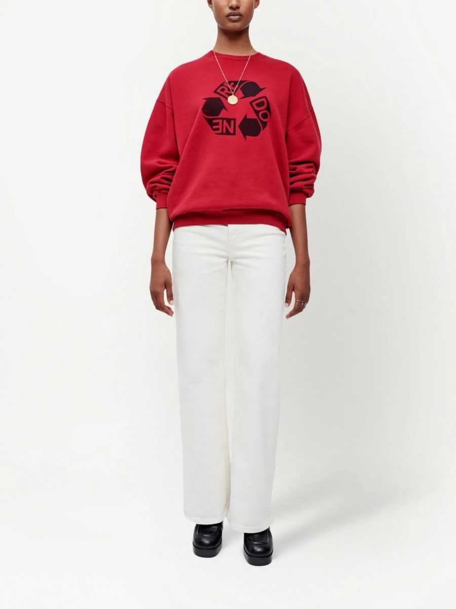 Re/done Re/done High-waist Wide-leg Jeans, view 4