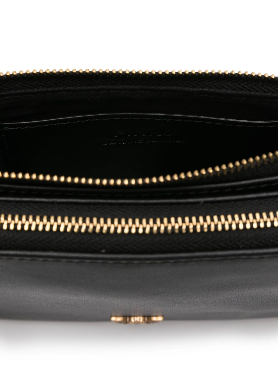 Pinko Pinko Small Double Leather Shoulder Bag, view 5