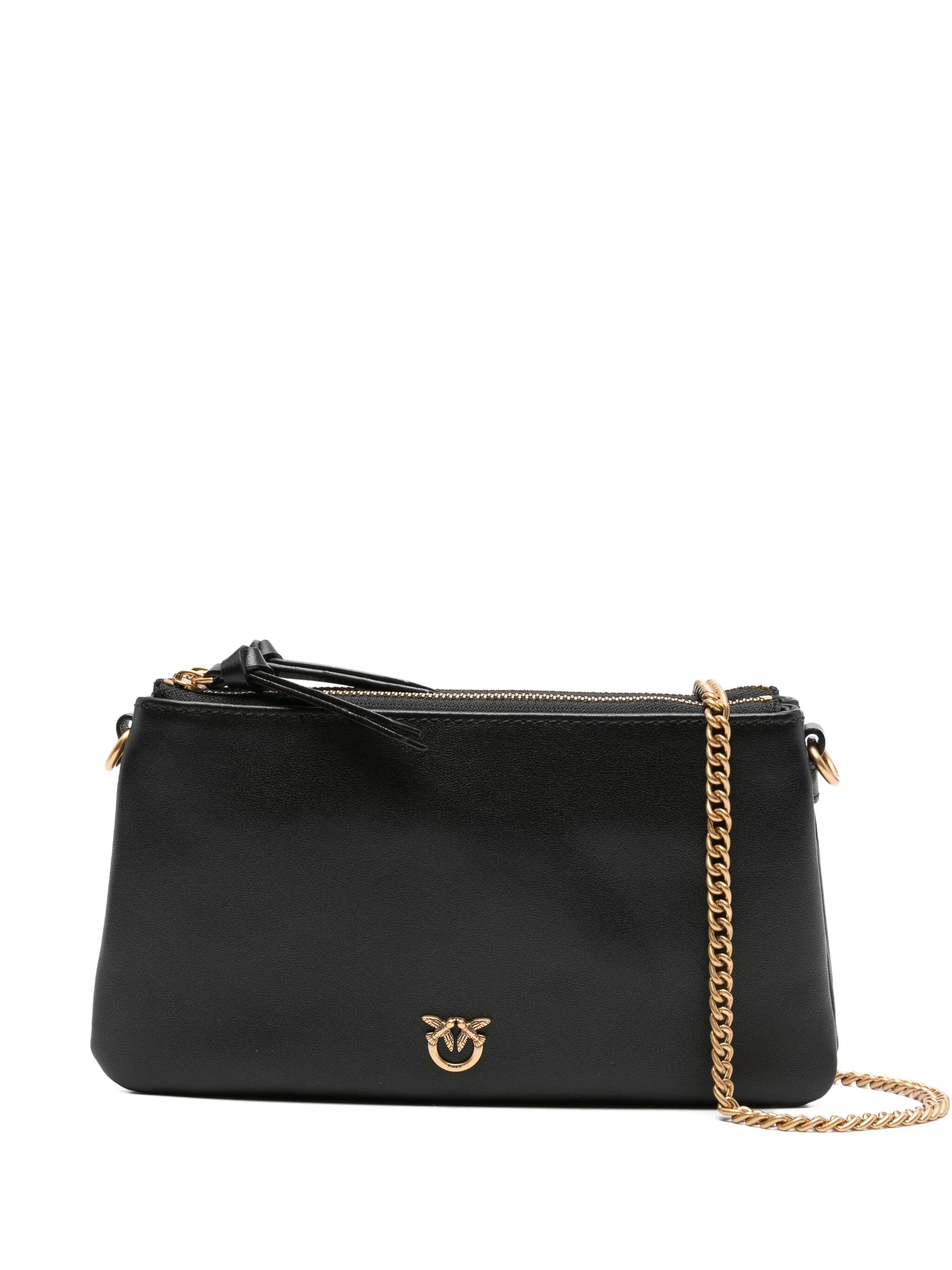 Pinko Pinko Small Double Leather Shoulder Bag
