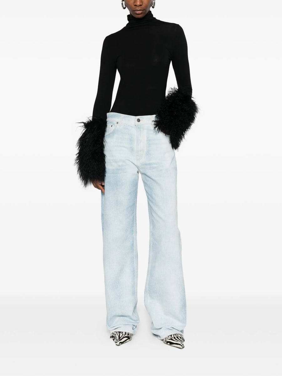 Haikure Haikure Five-pocket Belt-loop Jeans, view 4