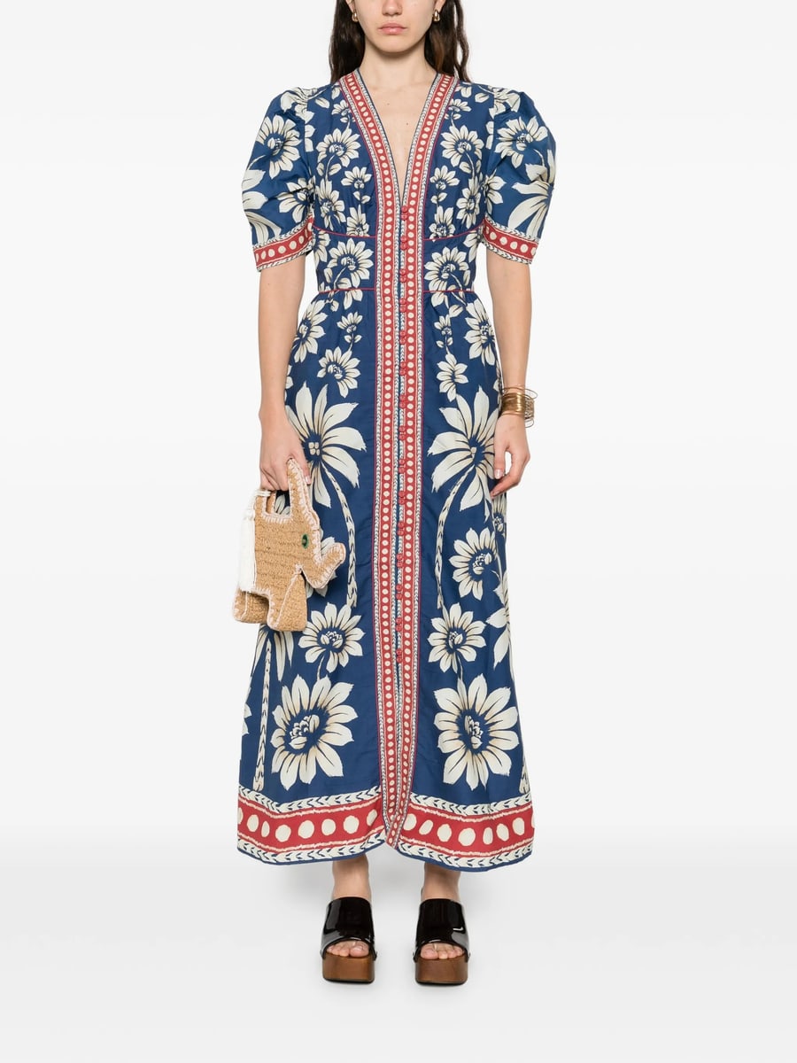 Farm Rio Farm Rio Floral-print V-neck Maxi Dress, view 2