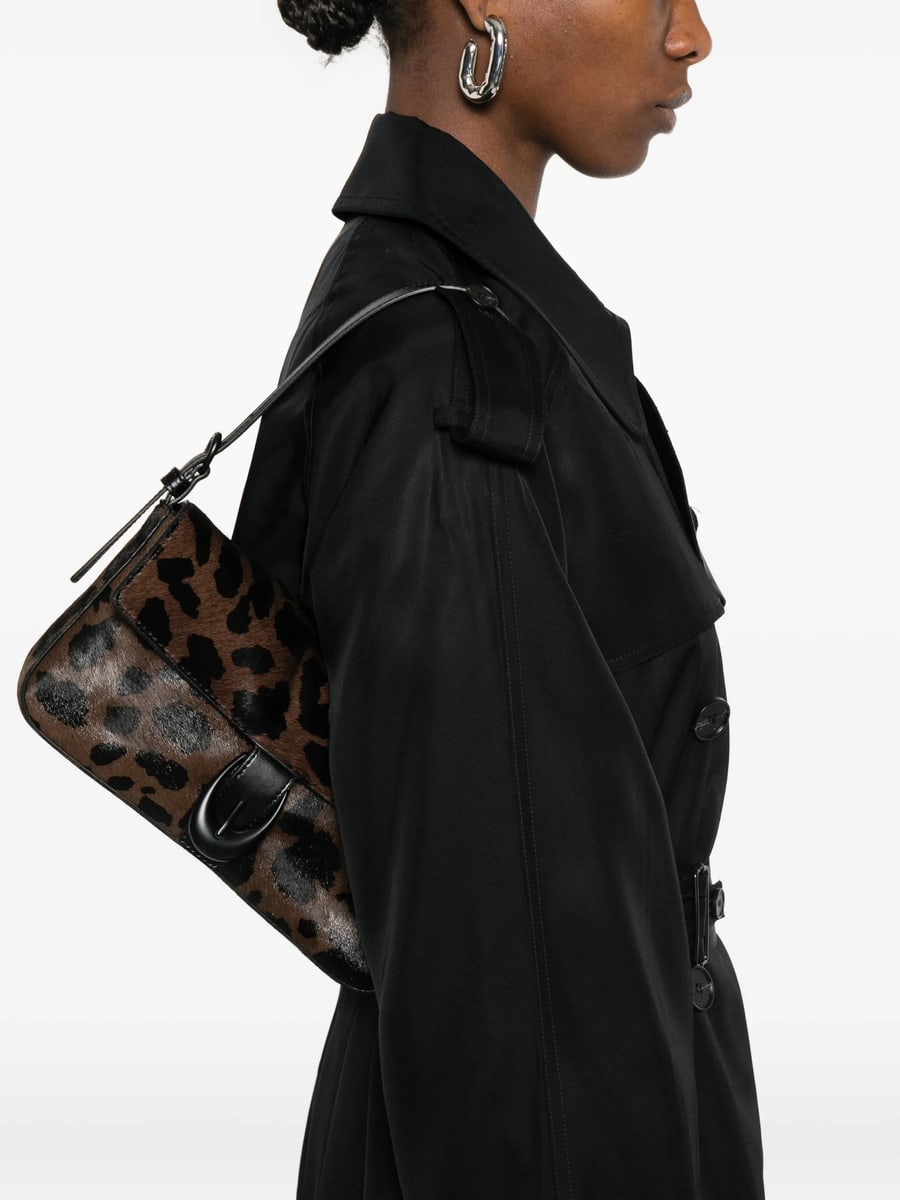 Staud Staud Leopard-pattern Buckle-detail Shoulder Bag, view 2
