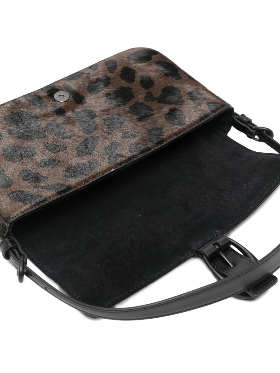 Staud Staud Leopard-pattern Buckle-detail Shoulder Bag, view 3