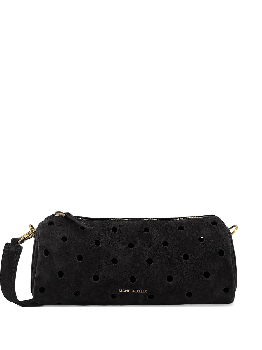 Manu Atelier Manu Atelier Mini Cylinder Perforated Shoulder Bag