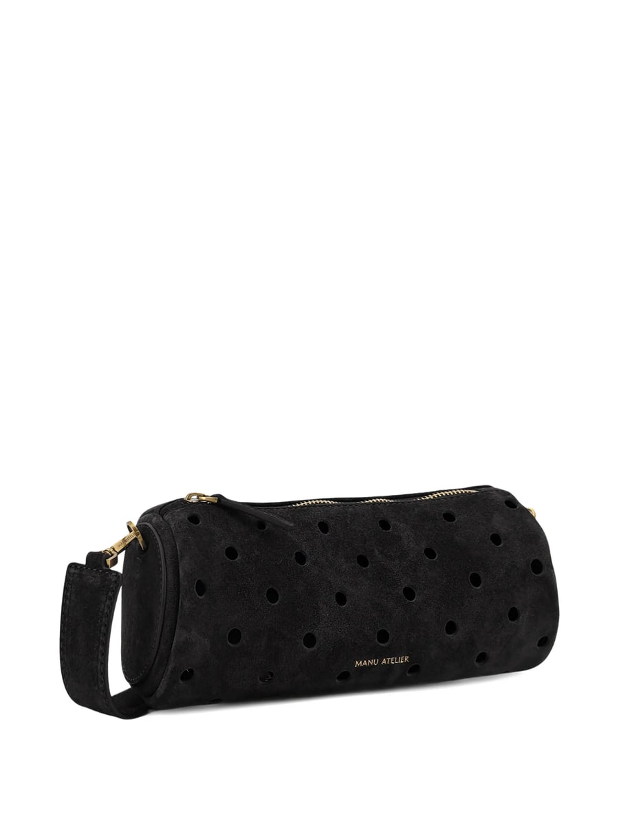Manu Atelier Manu Atelier Mini Cylinder Perforated Shoulder Bag, view 2