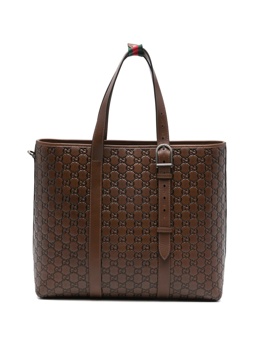 Gucci Gucci Logo-embossed Tote Bag